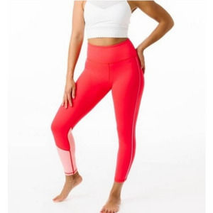 Zyia Active Popsicle pink reflective stripe Light N Tight  Leggings women's 6-8